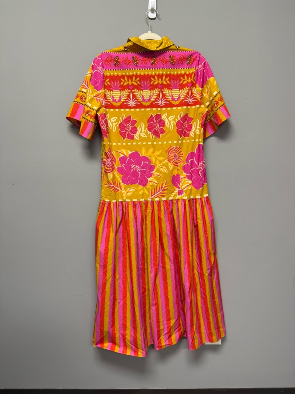 Farm Rio Tie-Waist Midi Shirt Dress - Picture 4 of 7